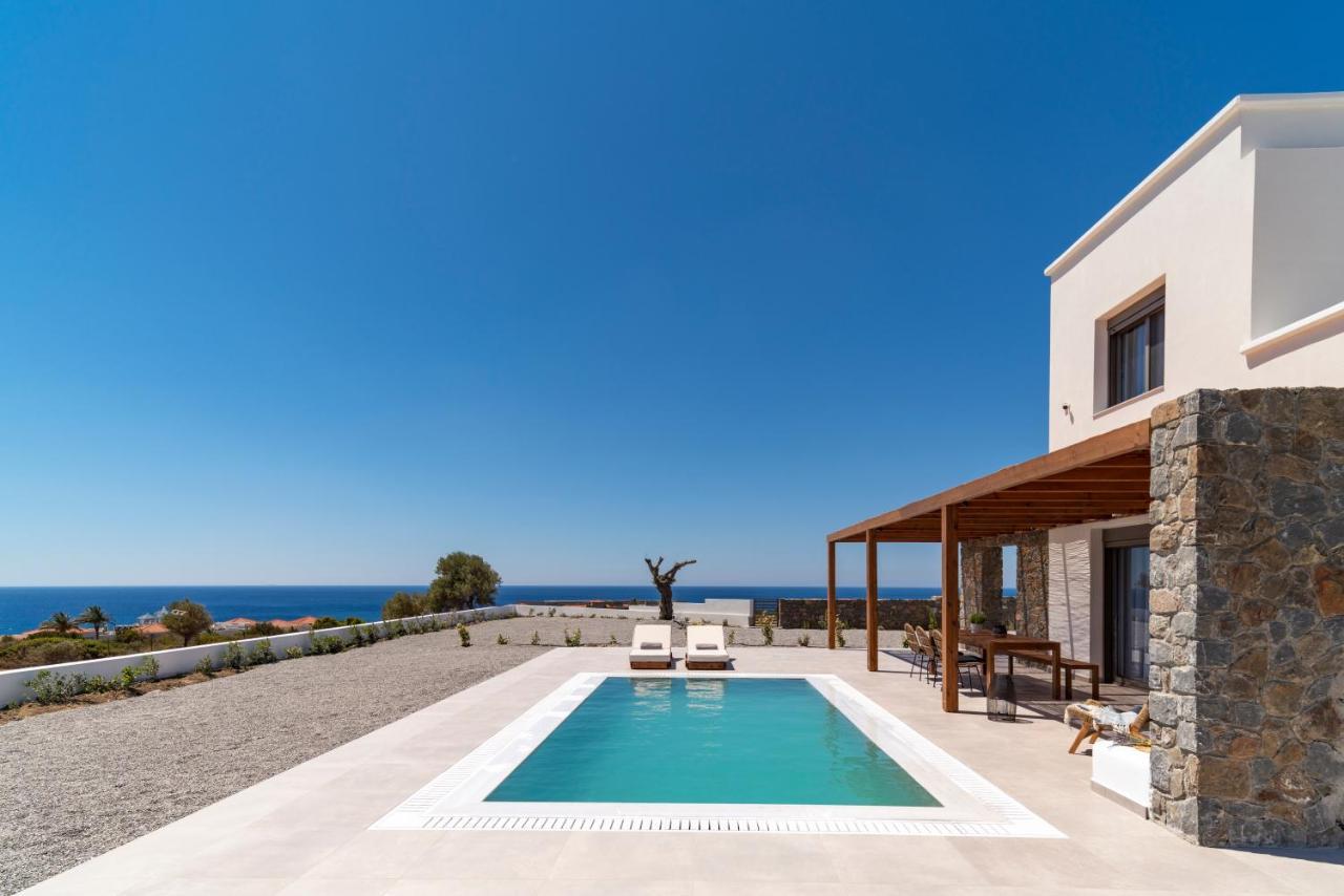 Terra D'Oro Sea View Villa With Private Pool Kiotari Exterior photo