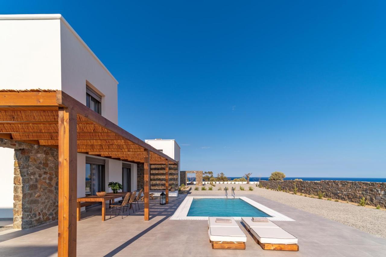 Terra D'Oro Sea View Villa With Private Pool Kiotari Exterior photo