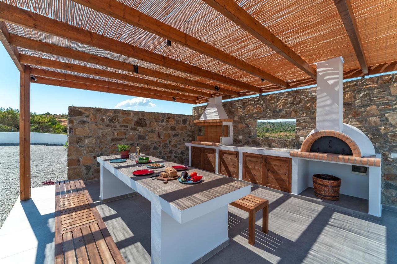 Terra D'Oro Sea View Villa With Private Pool Kiotari Exterior photo