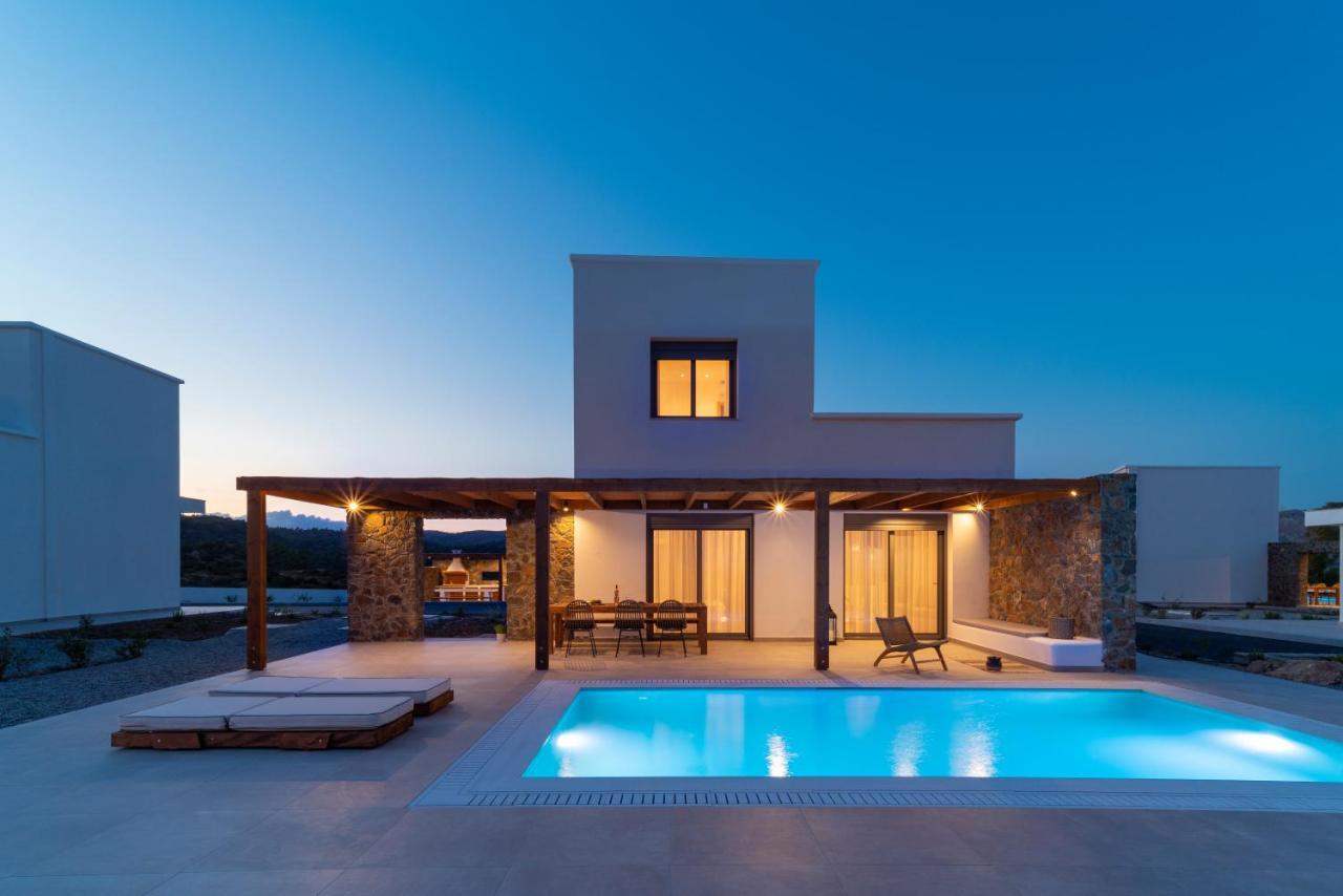 Terra D'Oro Sea View Villa With Private Pool Kiotari Exterior photo